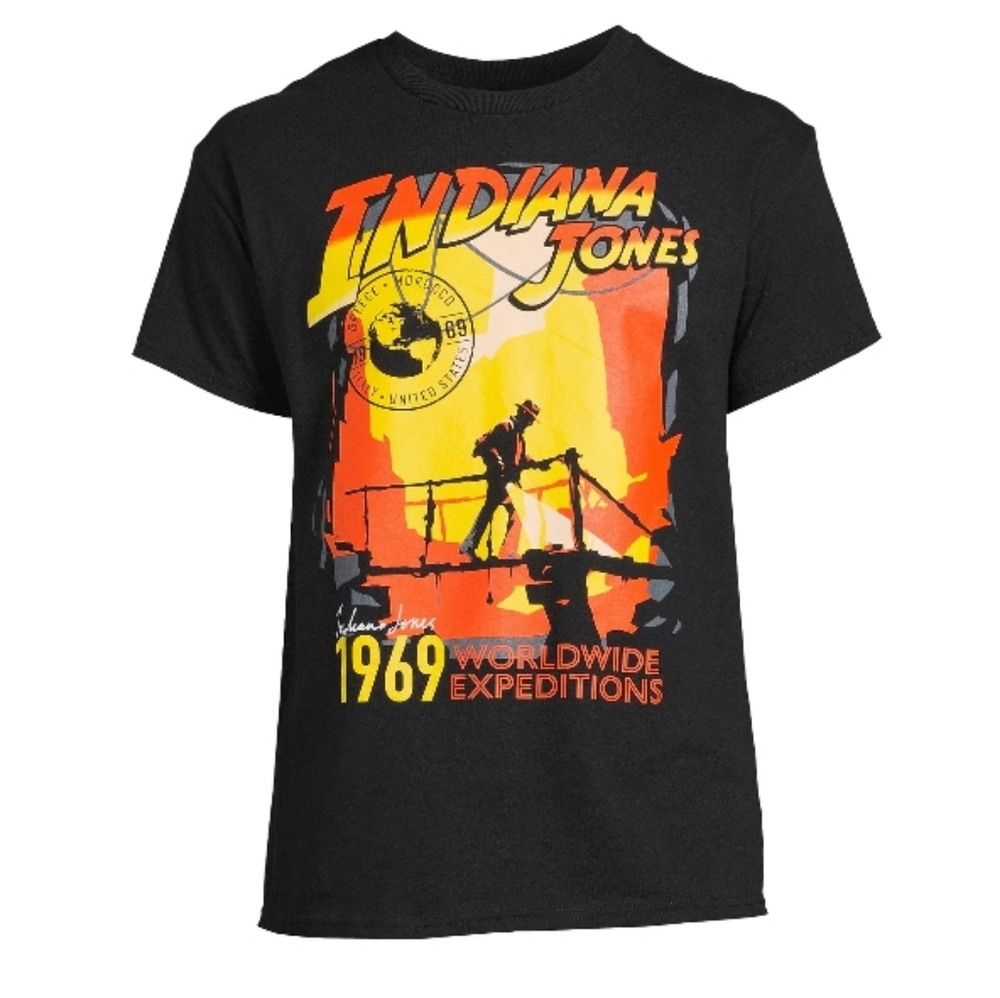 Mens Indiana Jones Short Sleeve Graphic Tee
